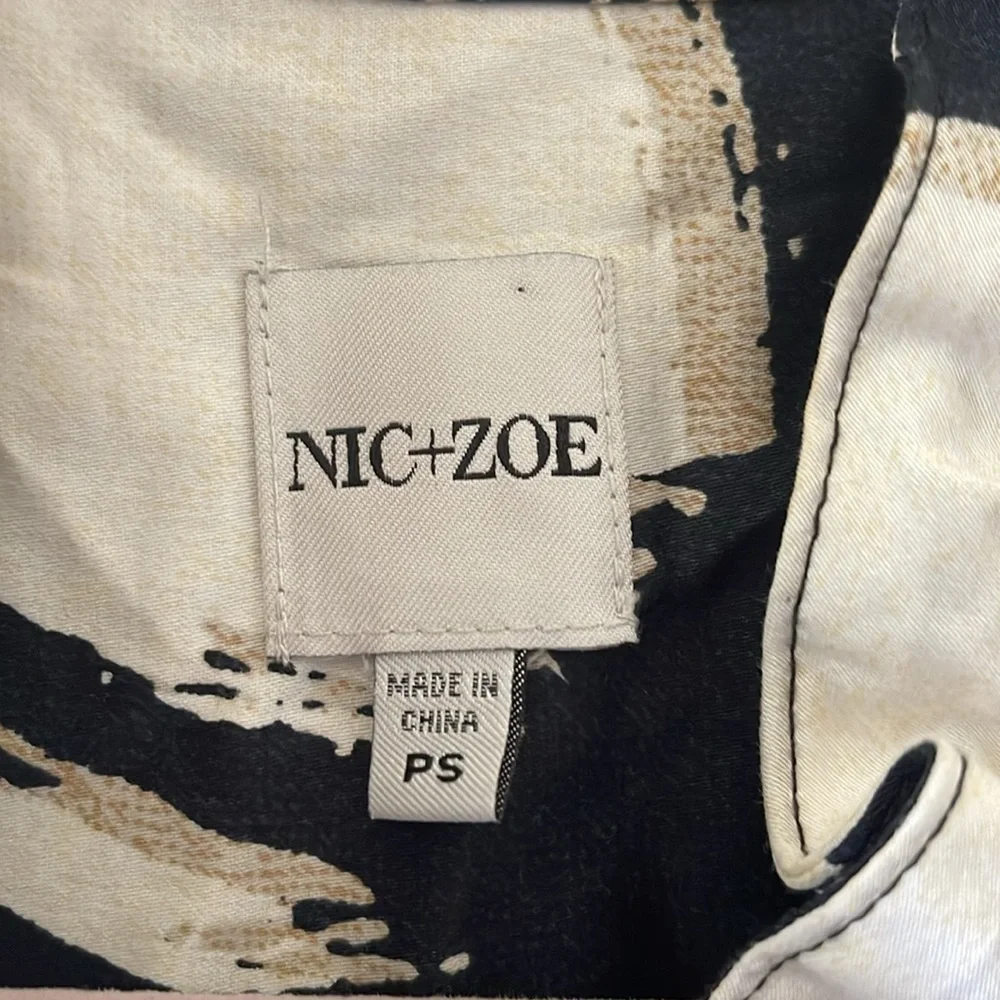 NIC + ZOE Squiggle print dress SZ PS - Picture 5 of 8